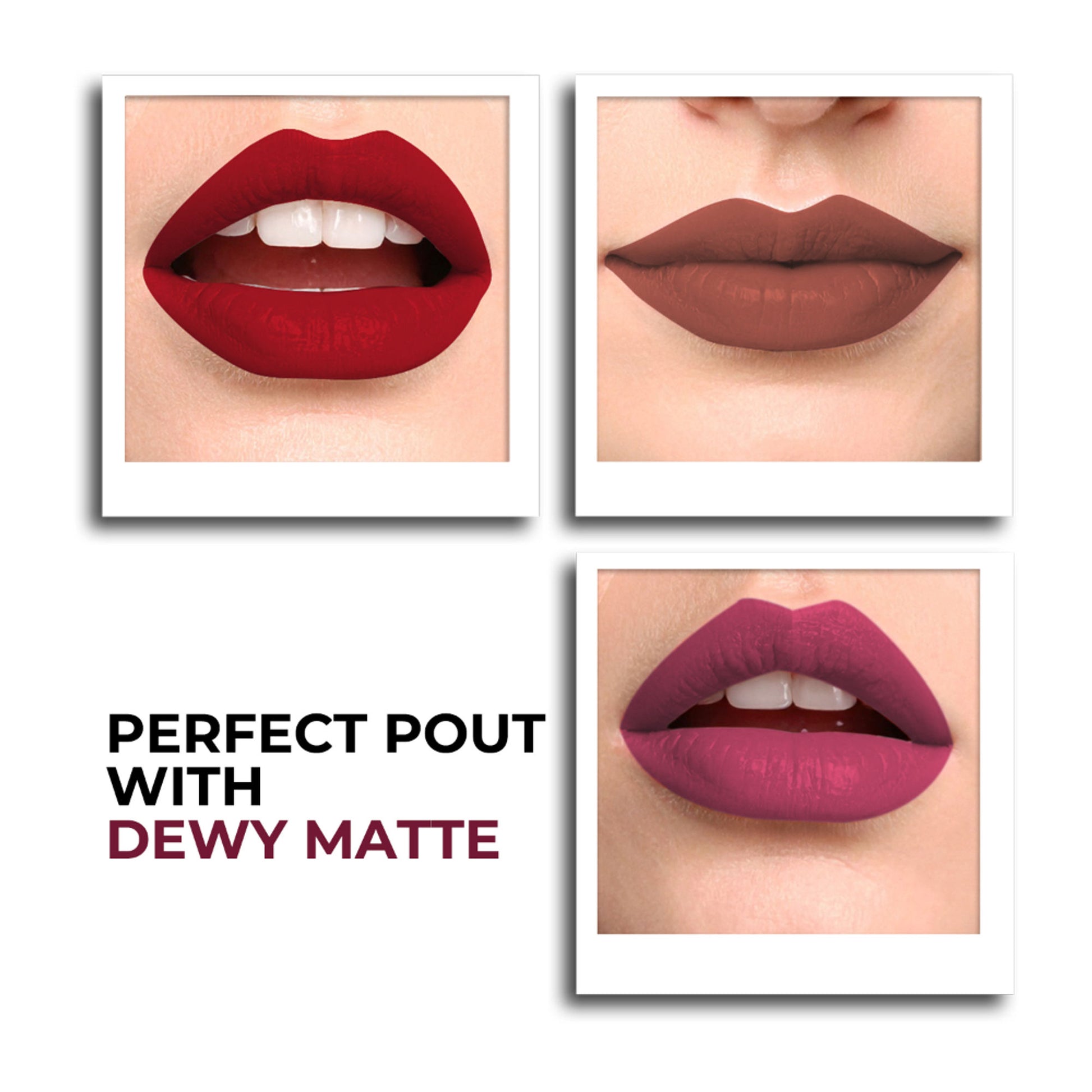 Miss Claire Dewy Matte Lip Combo Set - Flirty
