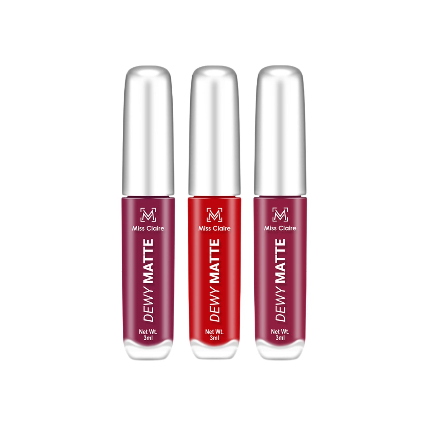Miss Claire Dewy Matte Lip Combo Set - Kiss-Tell
