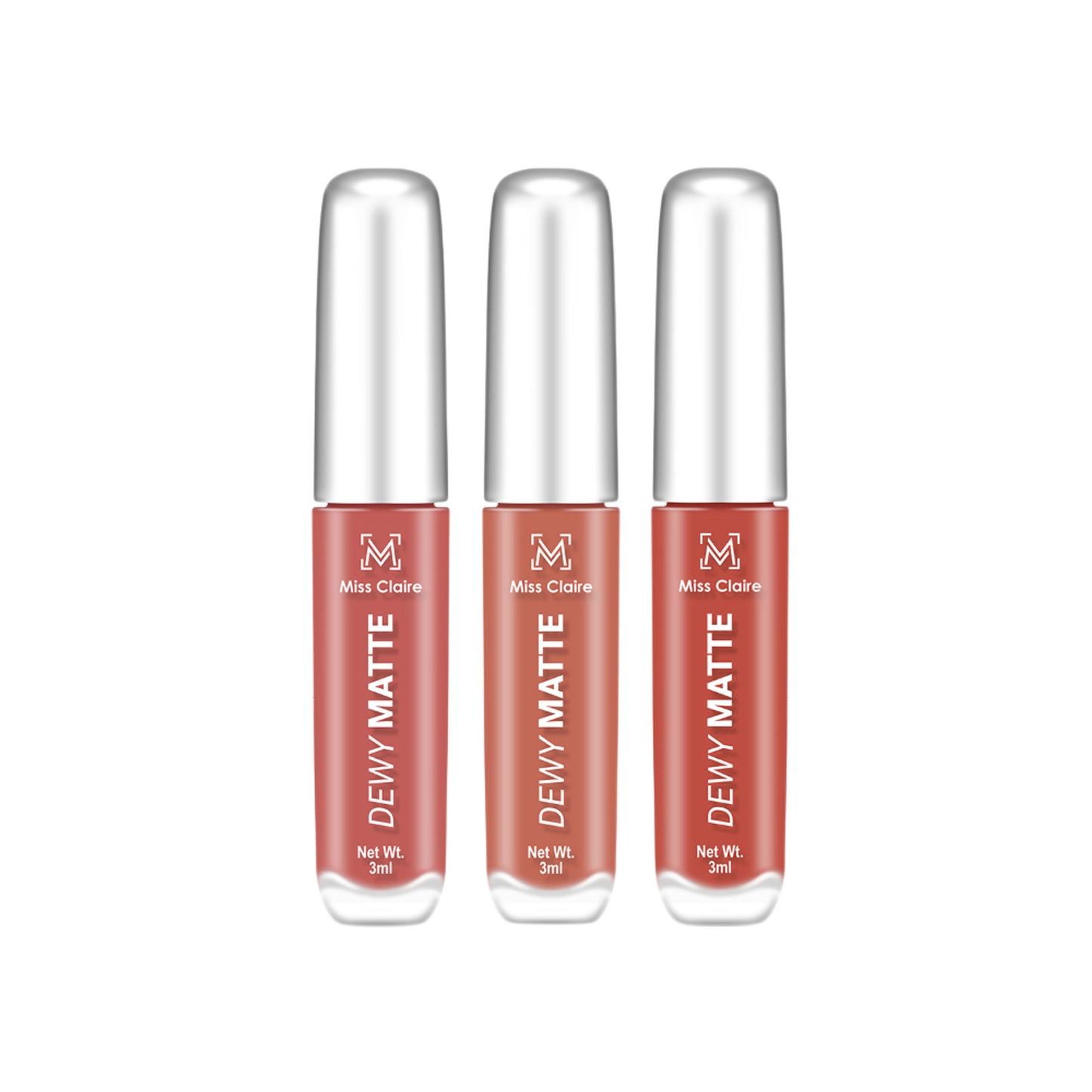 Miss Claire Dewy Matte Lip Combo Set - Elegance