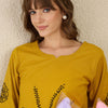 Dhiyona IE Embroidered Straight Tunic & Trousers Co-Ord Set