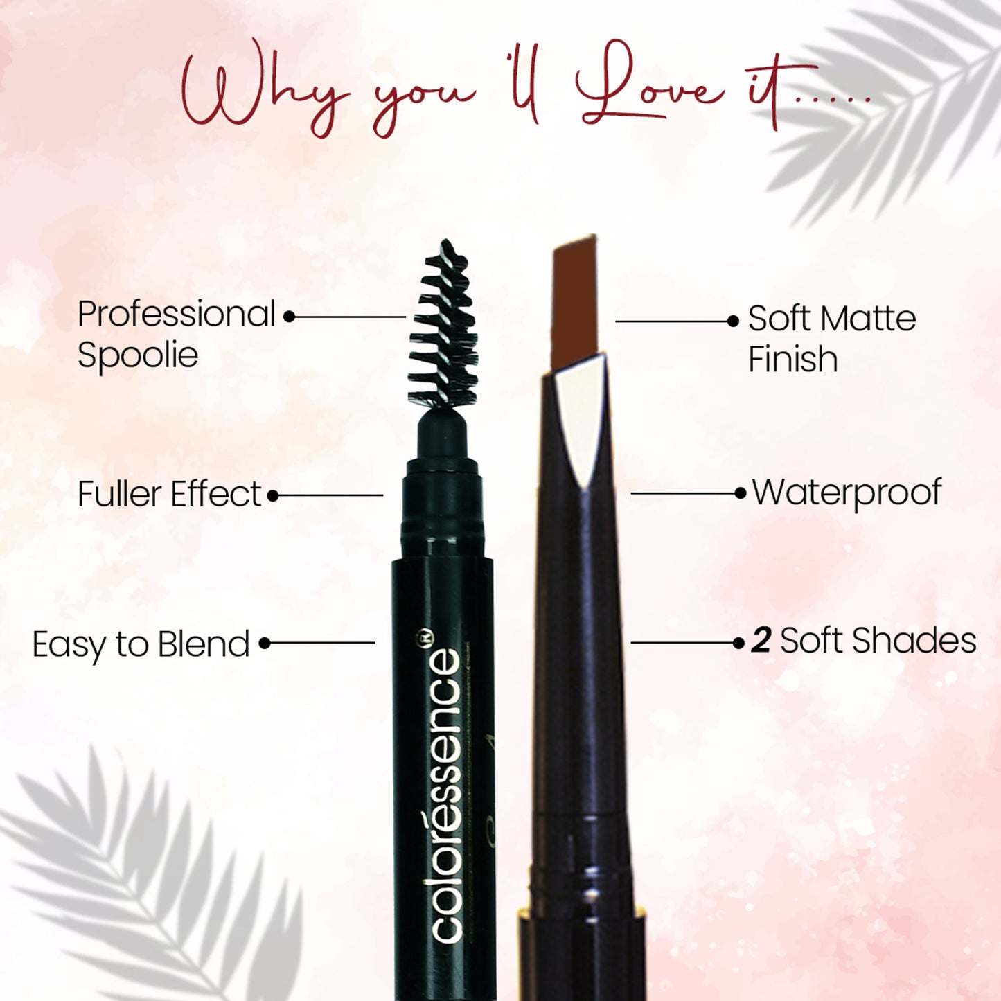 Coloressence 3 In 1 Multifuntion Eyebrow Styler - Dark Brown