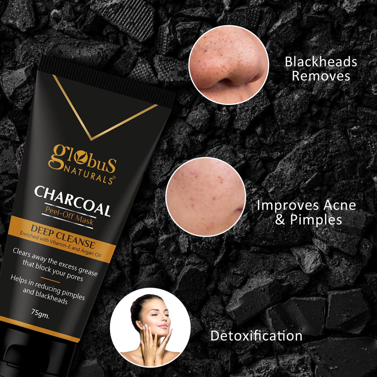 Globus Naturals Charcoal Peel Off Mask