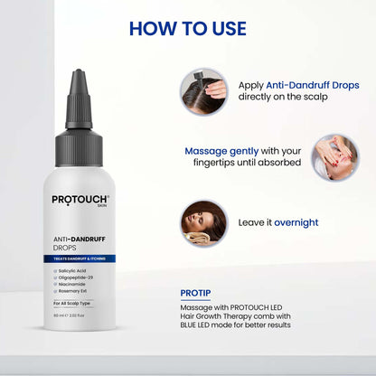 PROTOUCH Anti Dandruff Serum with Salicylic Acid - Prevents Dandruff and Itchiness