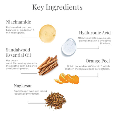 Forest Essentials Facial Cleanser Sandalwood & Orange Peel Ayurvedic Face Wash
