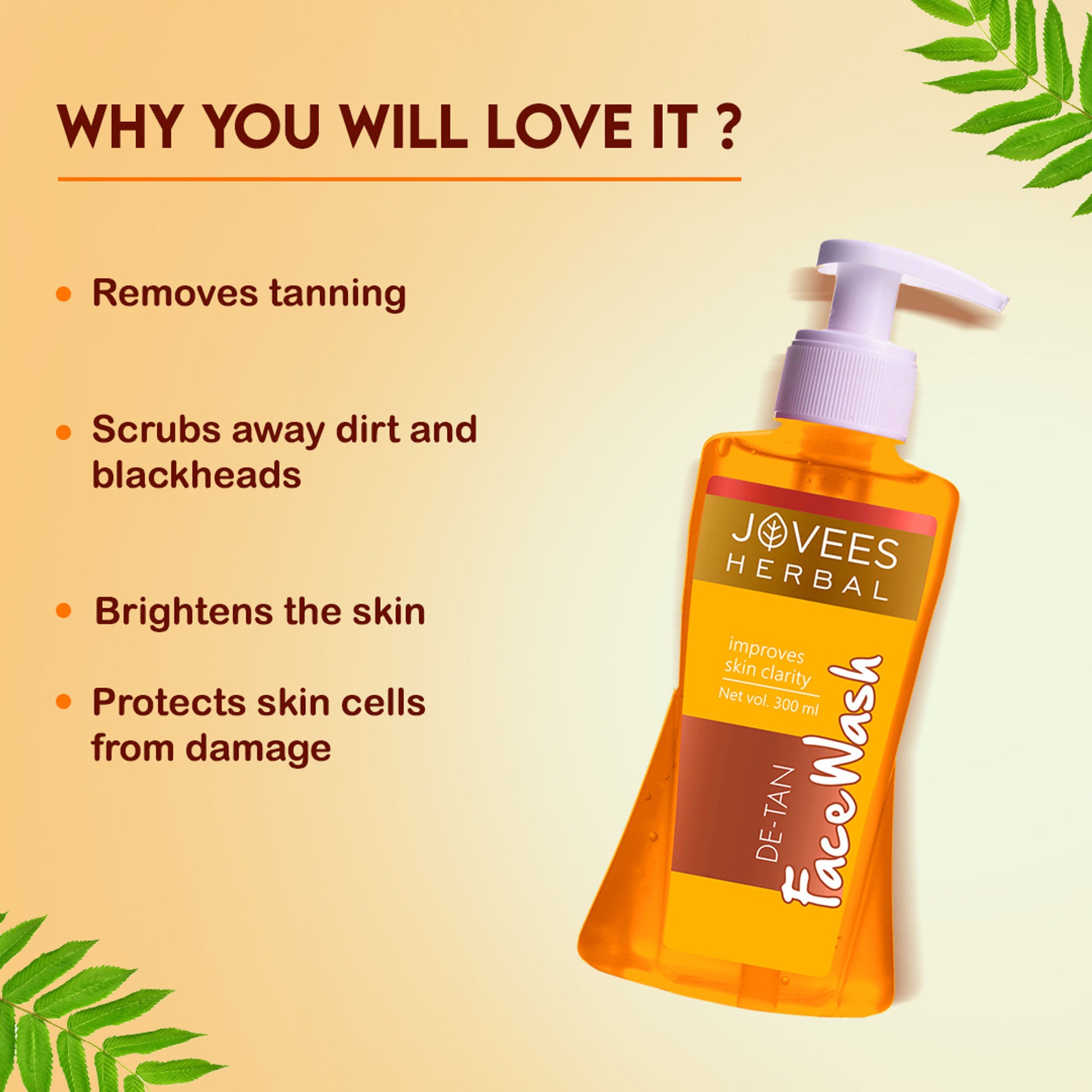 Jovees Herbal De-Tan Face Wash