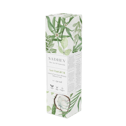 Sadhev Ayurvedic Anti-Hairfall Hair Oil with Curry Leaves, Bhringraj & Amla