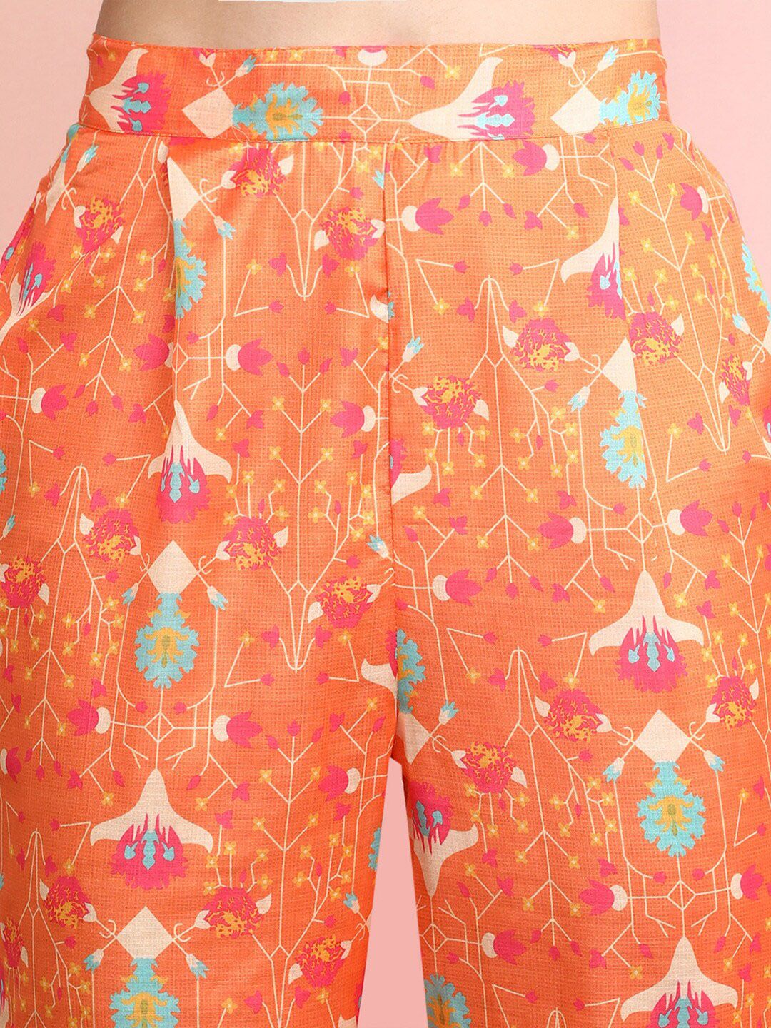 Dhiyona IE Printed Top With Trousers Co-Ords