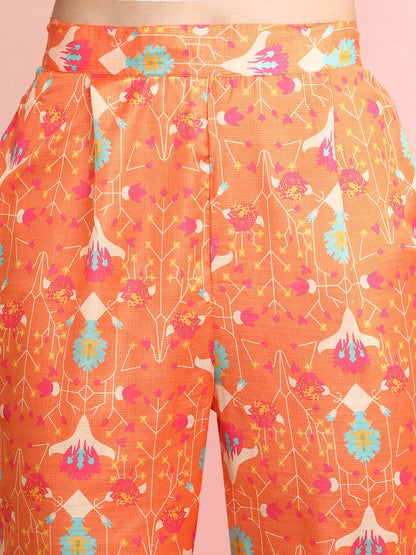 Dhiyona IE Printed Top With Trousers Co-Ords