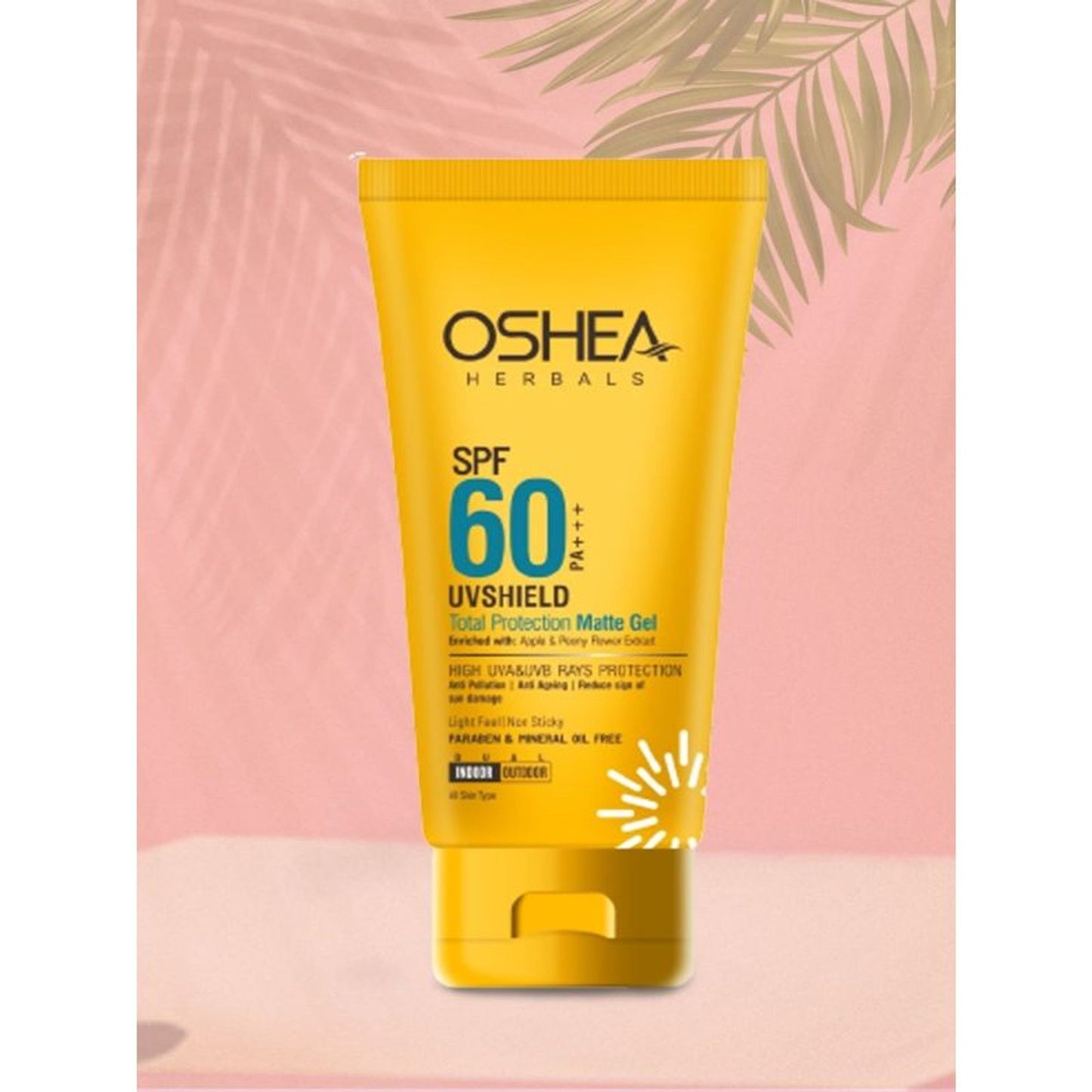 Oshea Herbals UV Shield SPF 60 PA+++ Total Protection Matte Gel