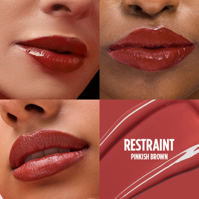 Nykaa Lip Grip No-Transfer Gloss Intense Shine Vinyl Liquid Lipstick - Restraint
