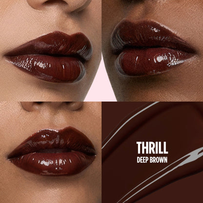 Nykaa Lip Grip No-Transfer Gloss Intense Shine Vinyl Liquid Lipstick - Thrill