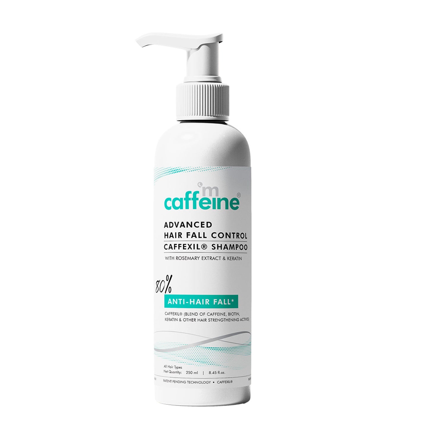 MCaffeine Advanced Hair Fall Control Caffexil® Shampoo With Keratin & Rosemary Extracts