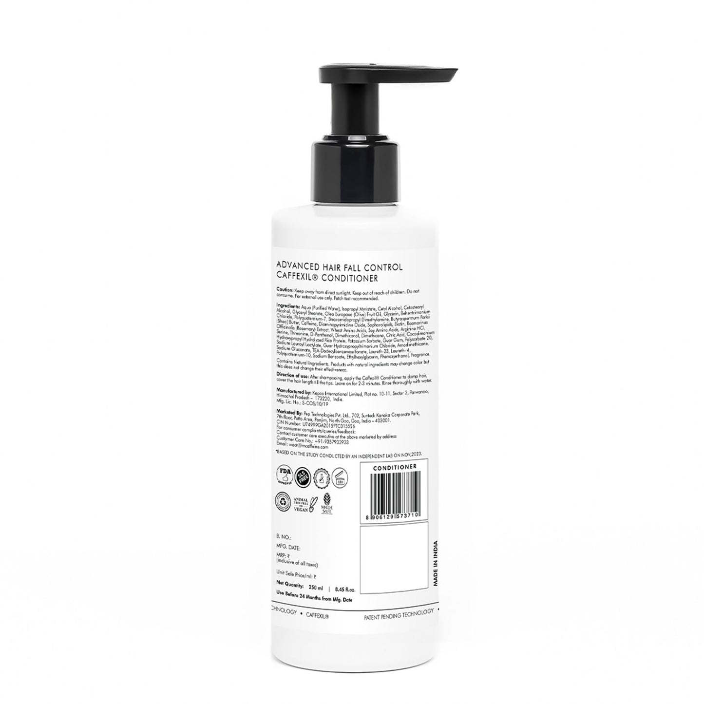 MCaffeine Advanced Hair Fall Control Caffexil® Shampoo With Keratin & Rosemary Extracts