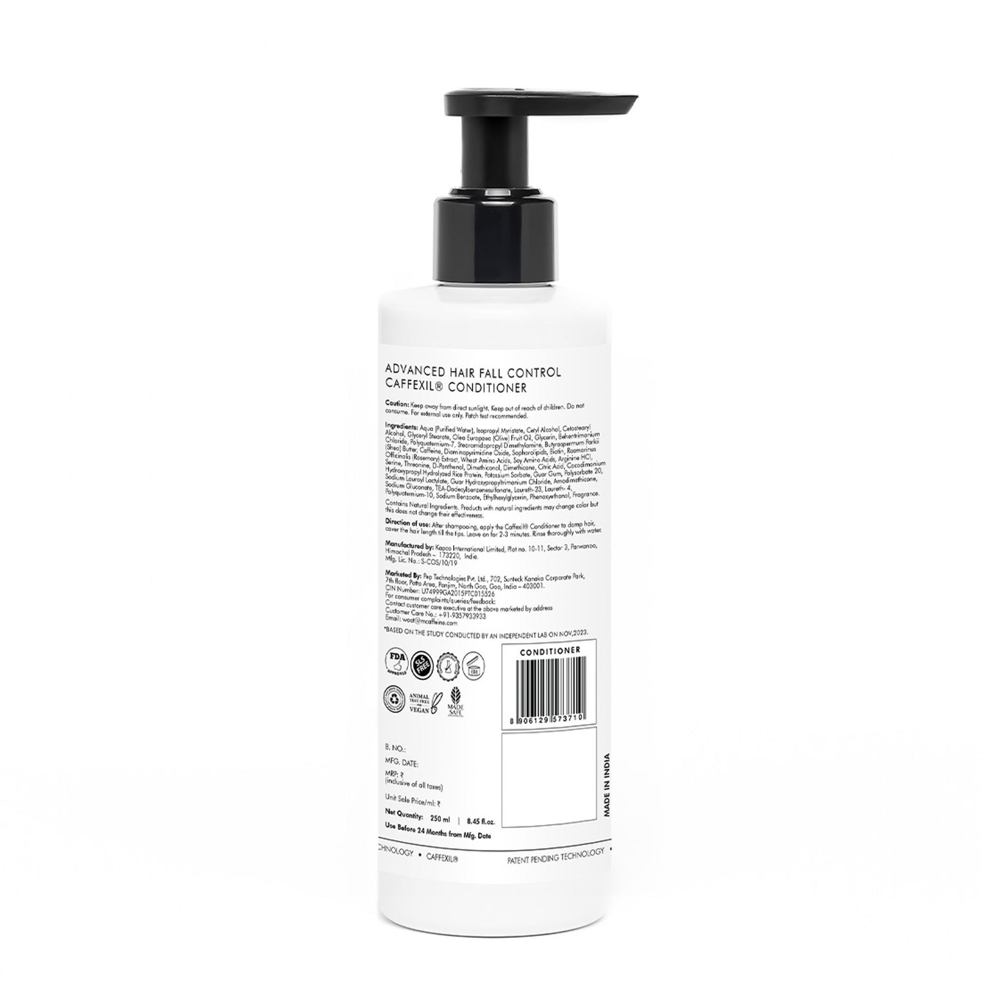 MCaffeine Advanced Hair Fall Control Caffexil® Shampoo With Keratin & Rosemary Extracts