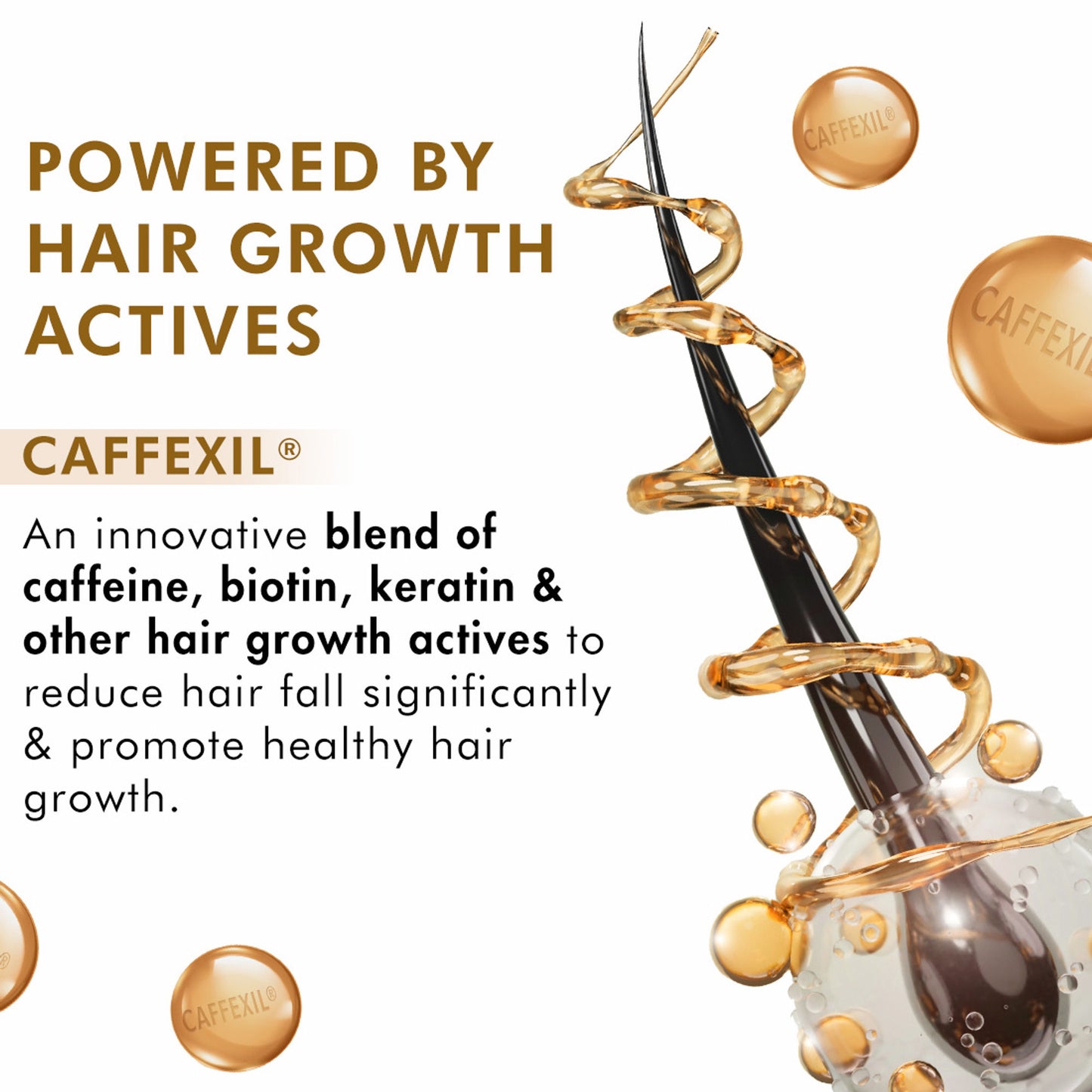 MCaffeine Advanced Hair Fall Control Caffexil® Shampoo With Keratin & Rosemary Extracts