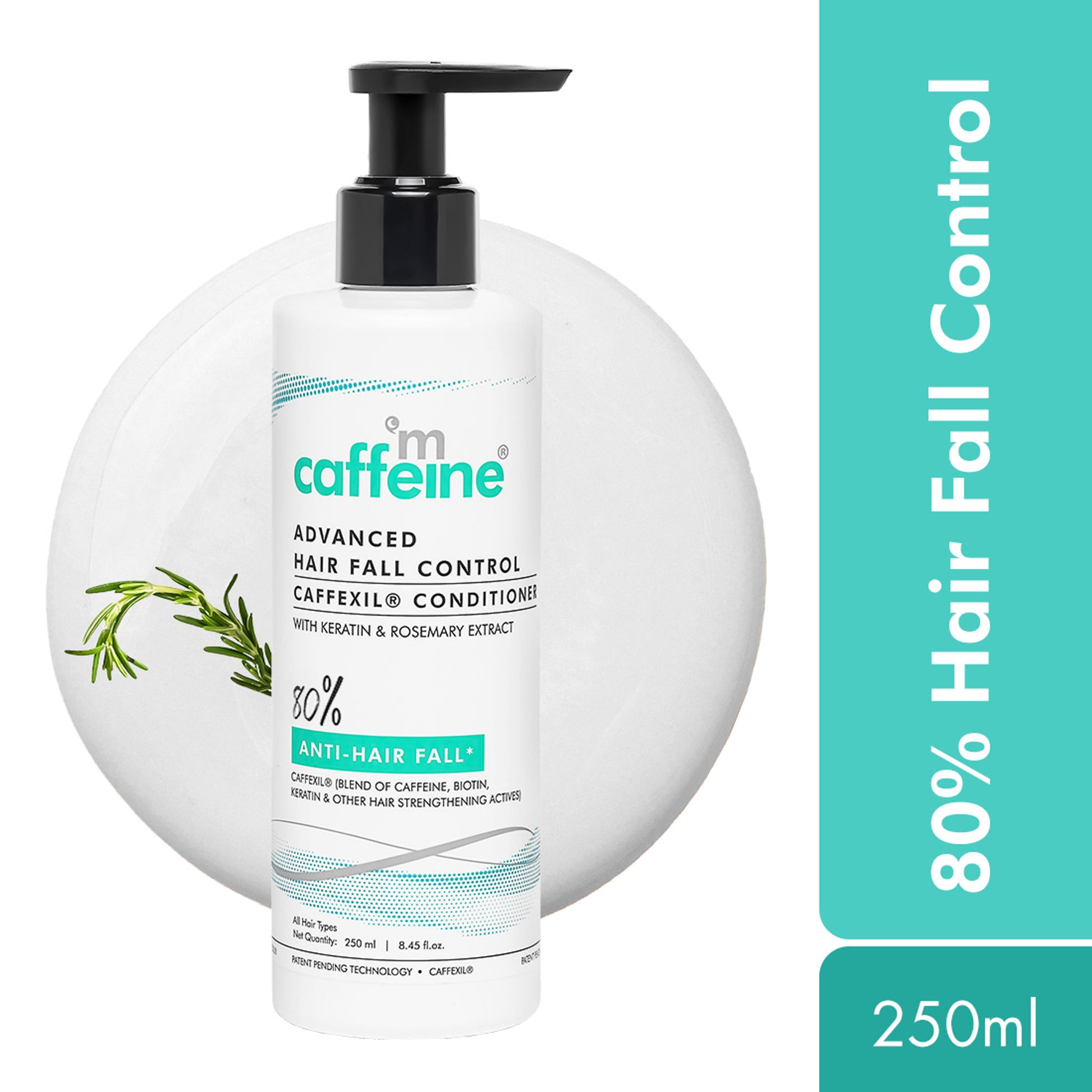 MCaffeine Advanced Hair Fall Control Caffexil® Conditioner With Keratin, Rosemary Extract