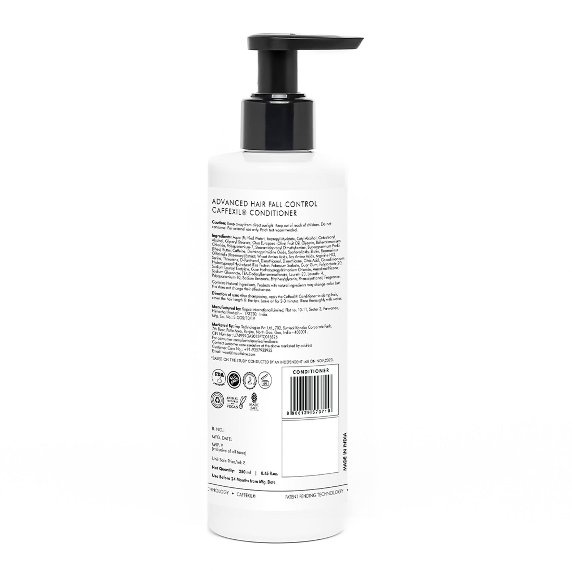 MCaffeine Advanced Hair Fall Control Caffexil® Conditioner With Keratin, Rosemary Extract