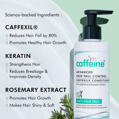 MCaffeine Advanced Hair Fall Control Caffexil® Conditioner With Keratin, Rosemary Extract