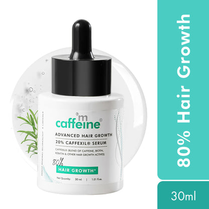MCaffeine Advanced Hair Growth 20% Caffexil® Hair Serum With Keratin & Rosemary For 80% Hair Growth
