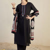 Dhiyona IE Women Ethnic Motifs Embroidered Regular Thread Work Pure Cotton Kurta with Trousers & With Dupatta