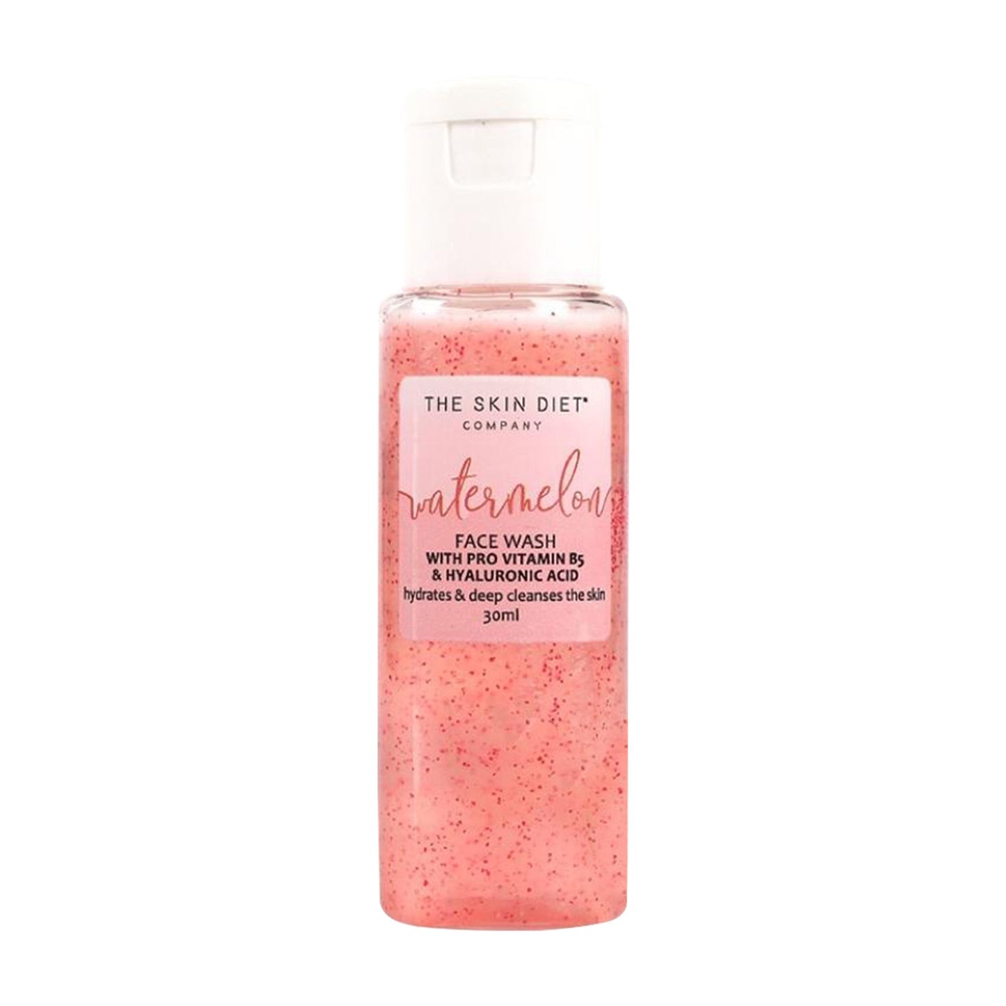 The Skin Diet Company Watermelon Face Wash - Dull, Dry & Oily Skin, HA, Salycylic Acid, Vitamin B