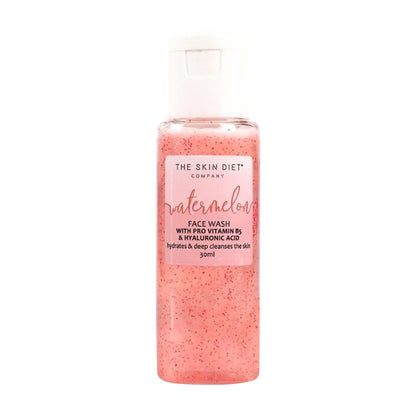 The Skin Diet Company Watermelon Face Wash - Dull, Dry & Oily Skin, HA, Salycylic Acid, Vitamin B