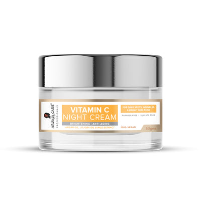 Aroma Care Vitamin C Night Cream, Replenish & Nourish Your Skin With Jojoba, Argan & Almond Oils