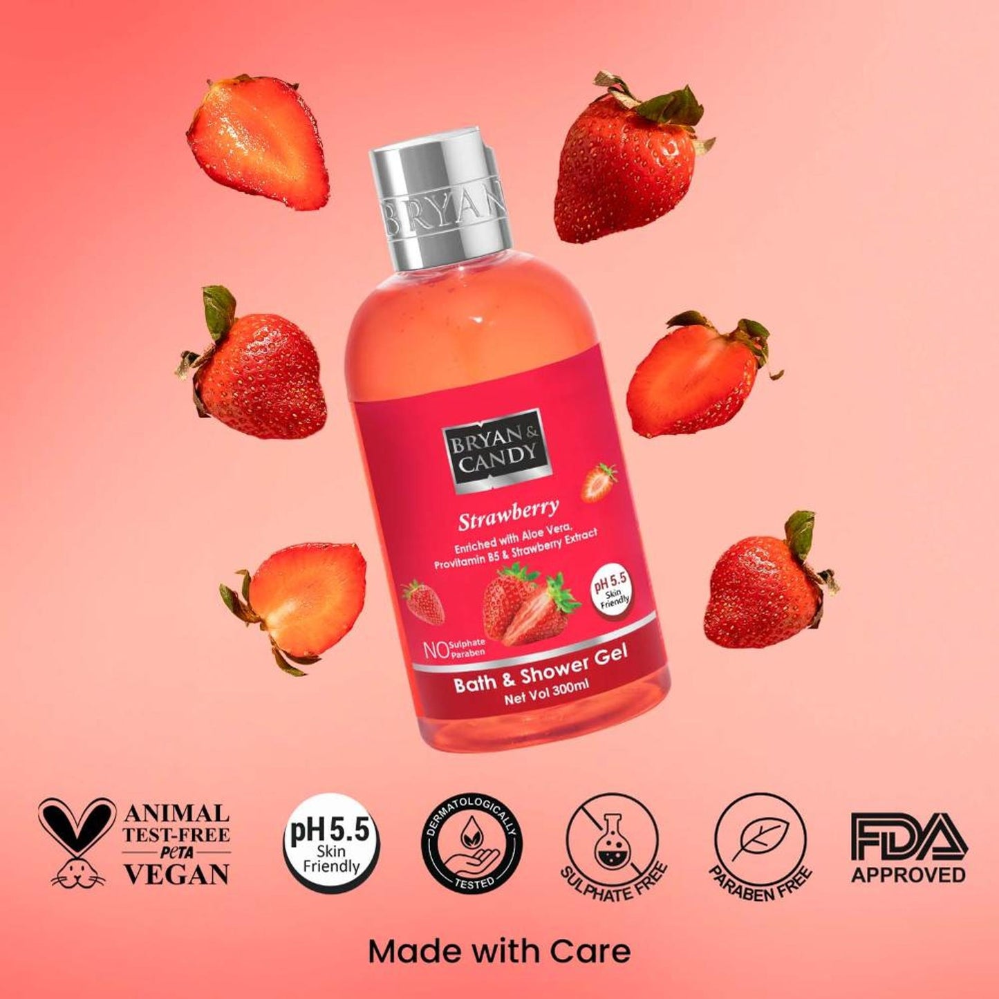 BRYAN & CANDY Strawberry Shower Gel
