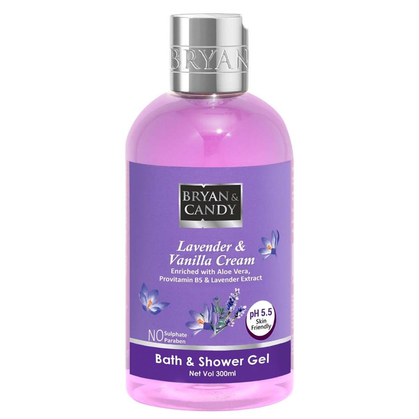 BRYAN & CANDY Lavender& Vanilla Cream Bath & Shower Gel