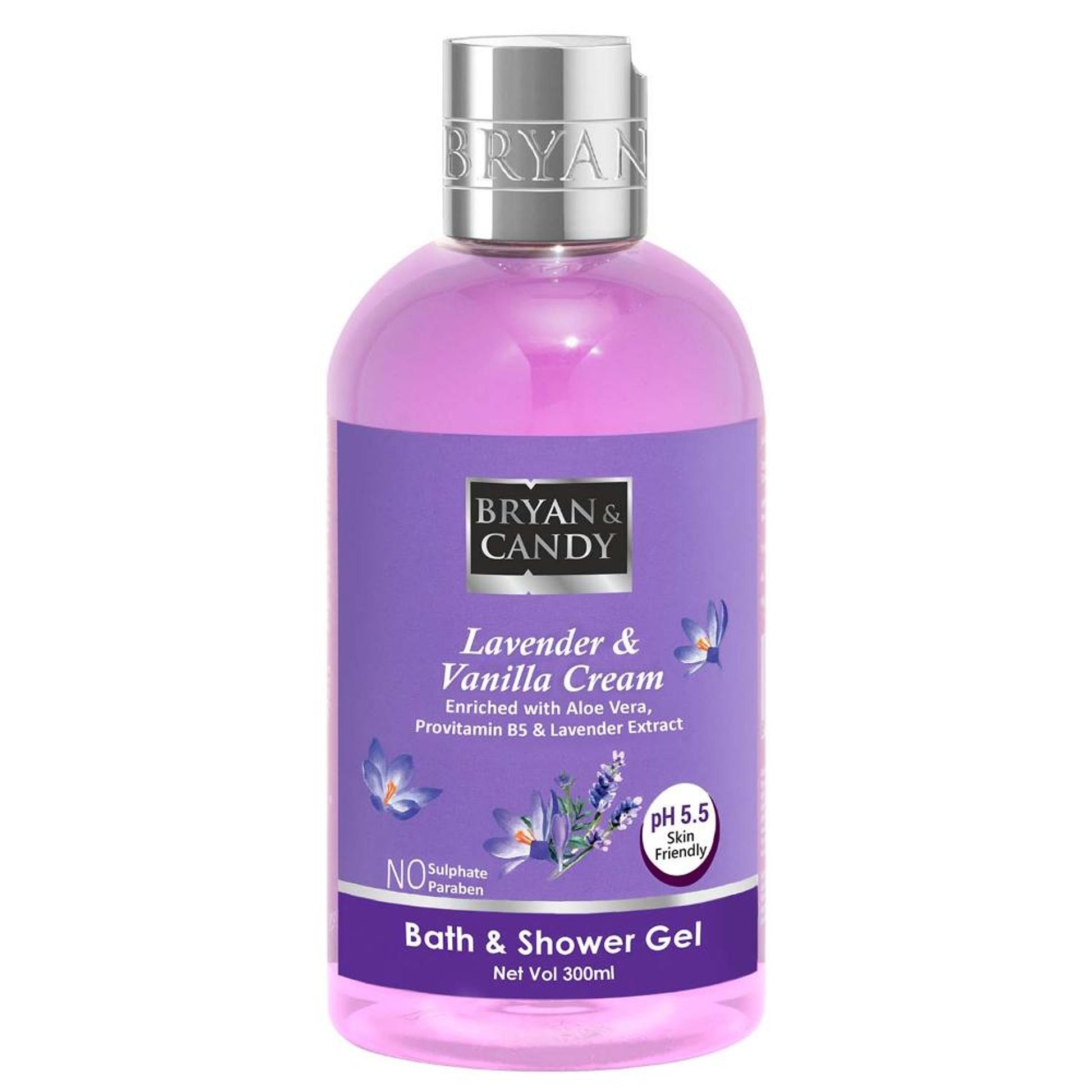 BRYAN & CANDY Lavender& Vanilla Cream Bath & Shower Gel