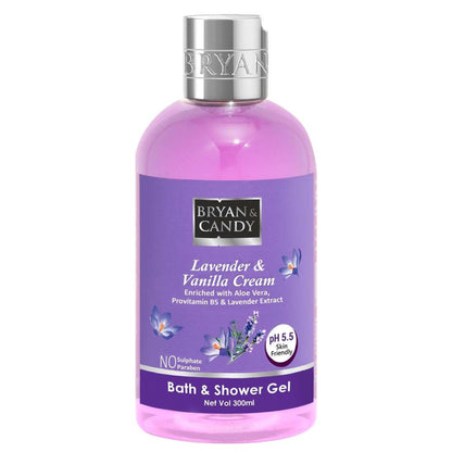 BRYAN & CANDY Lavender& Vanilla Cream Bath & Shower Gel