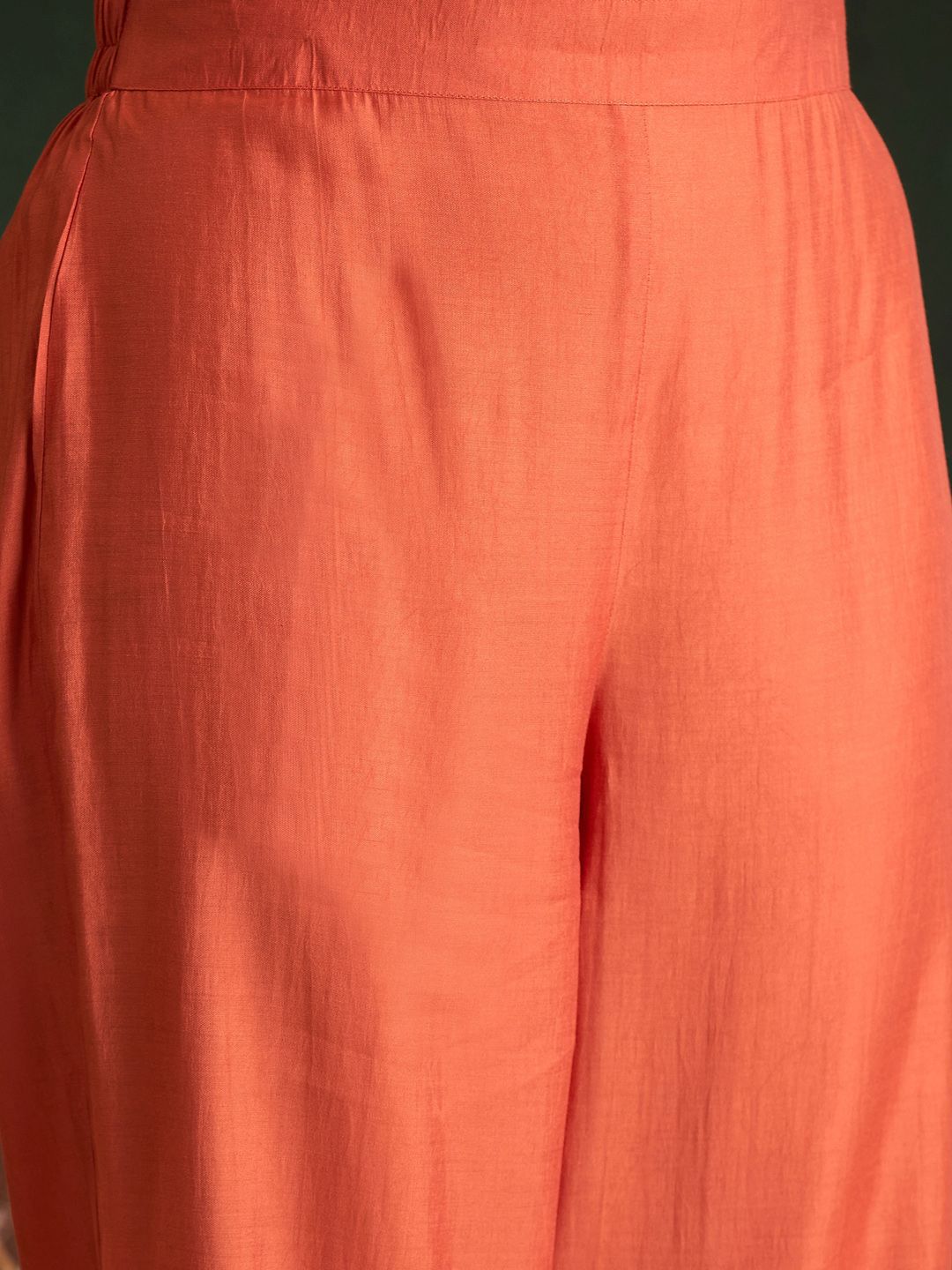 Dhiyona IE Ethnic Motifs Embroidered Gotta Patti Straight Kurta With Trousers & Dupatta