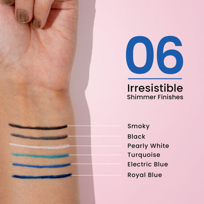Swiss Beauty Intense Gel Kajal 12-Hour Stay Smudge-Proof with Sharpener - 8904325006933_01black