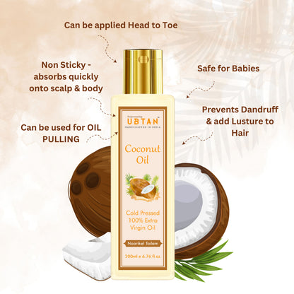 Rejuvenating UBTAN Cold Pressed 100% Extra Virgin Coconut Oil