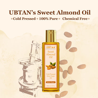 Rejuvenating UBTAN Cold Pressed Extra Virgin Sweet Almond Oil