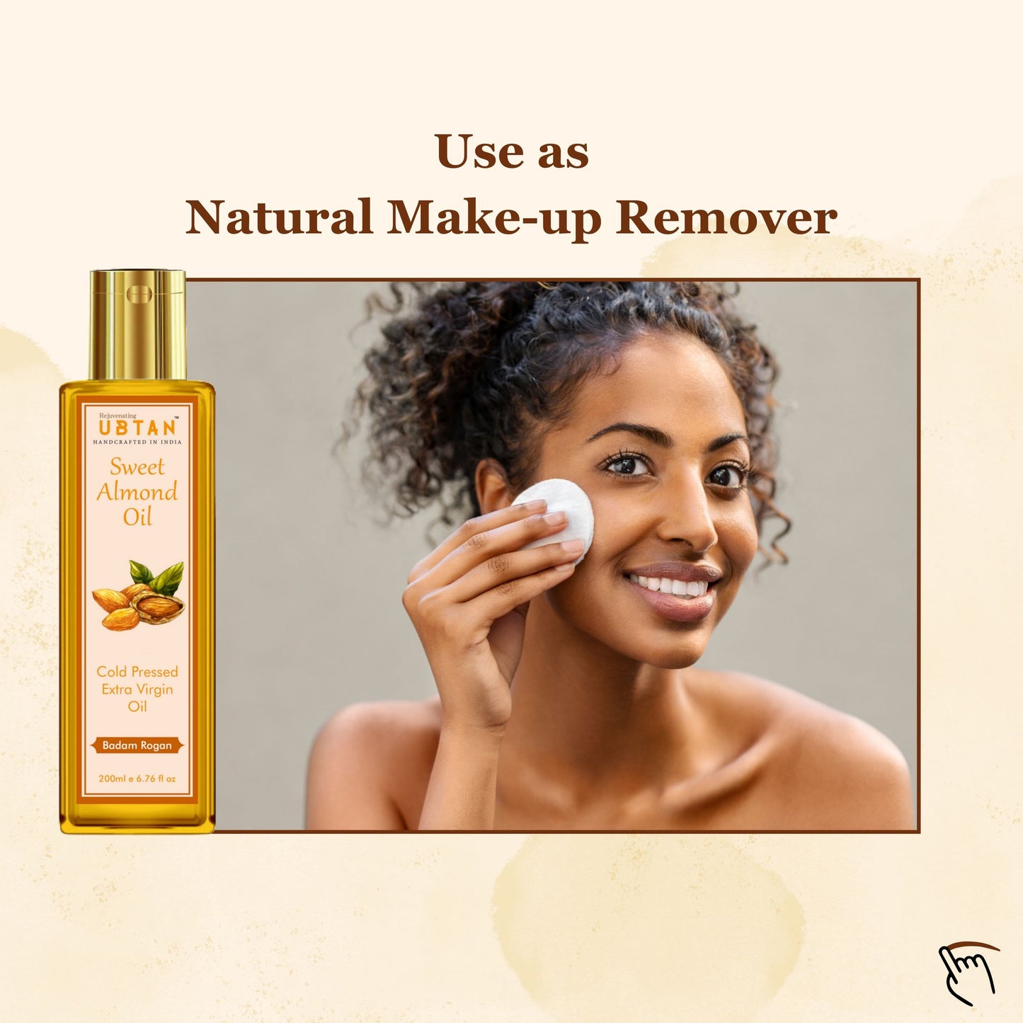 Rejuvenating UBTAN Cold Pressed Extra Virgin Sweet Almond Oil