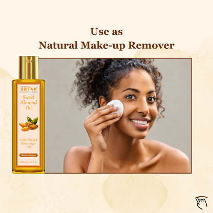 Rejuvenating UBTAN Cold Pressed Extra Virgin Sweet Almond Oil