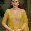 Indyancart IE Ethnic Motifs Embroidered Kurta with Trousers & Dupatta