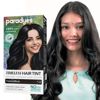 Paradyes Timeless Permanent Creme Hair Colour - 1.0 Natural Black