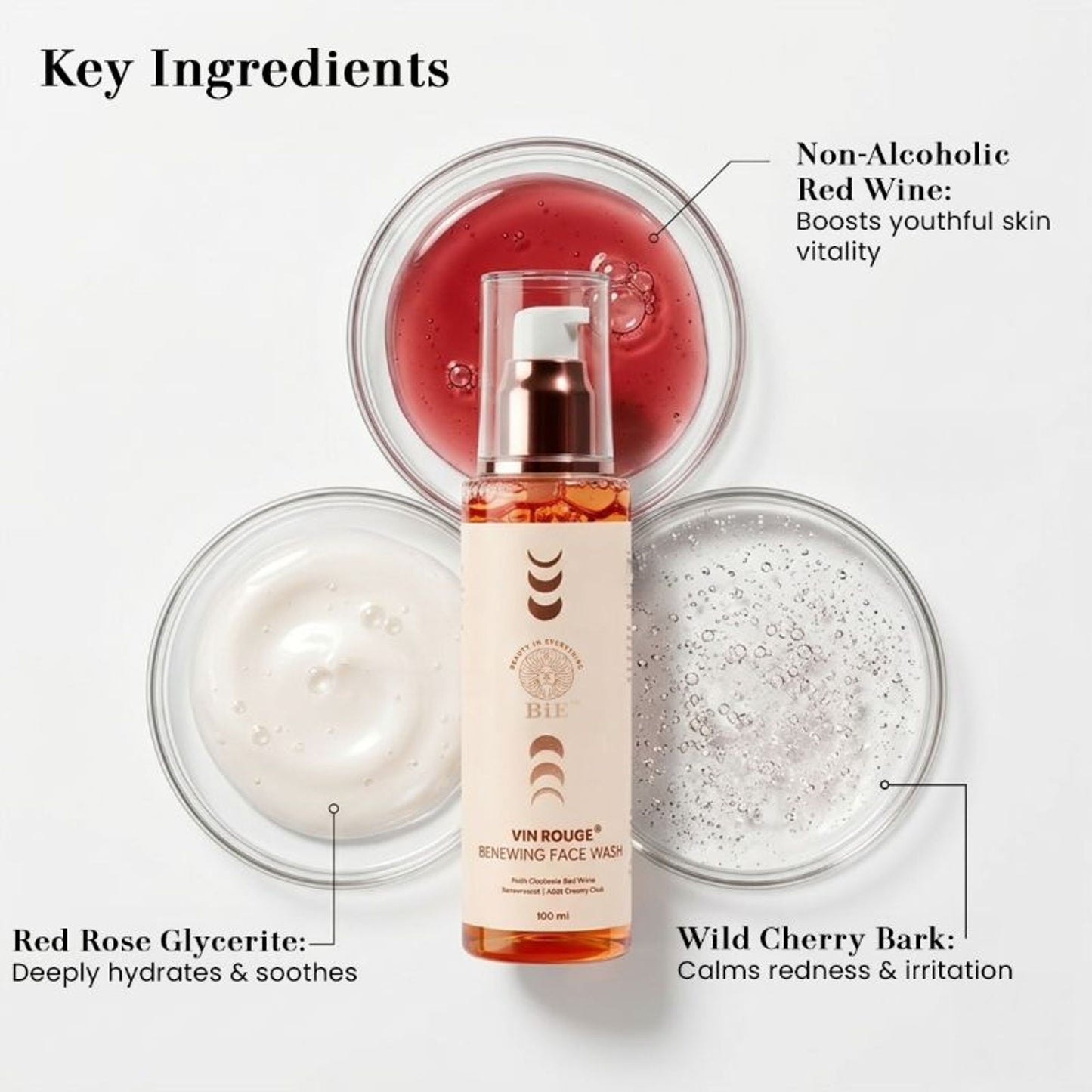 BiE Vin Rouge- Renewing Face Wash