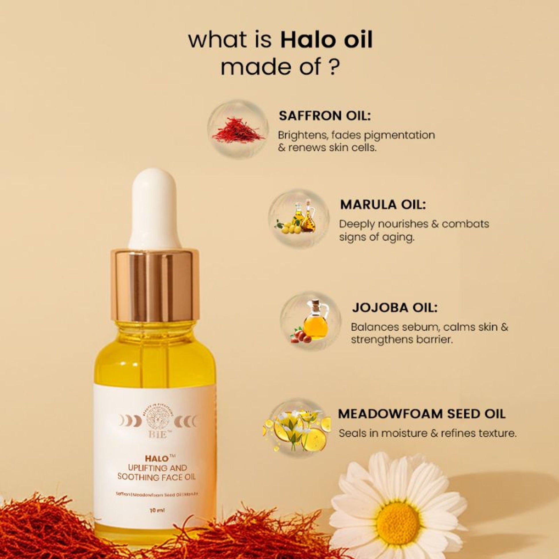 BiE Halo- Uplifting & Soothing Face Oil
