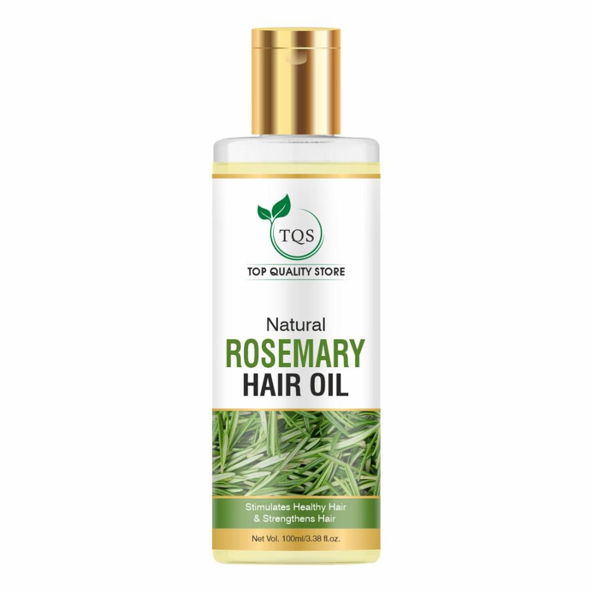 TQS 100% Natural Rosemary Hair Growth Oil For Hair Fall & Dandruff Control, Light Hair Oil