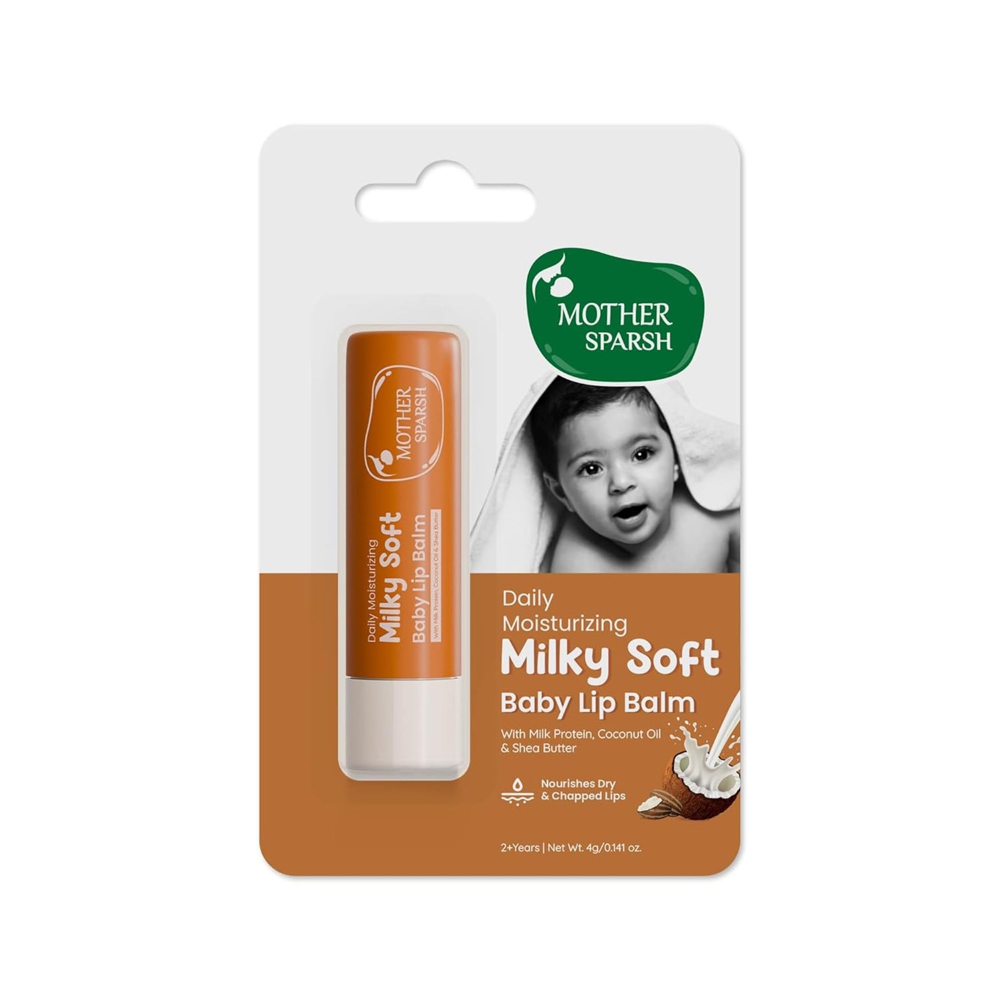Mother Sparsh Milky Soft Baby Lip Balm