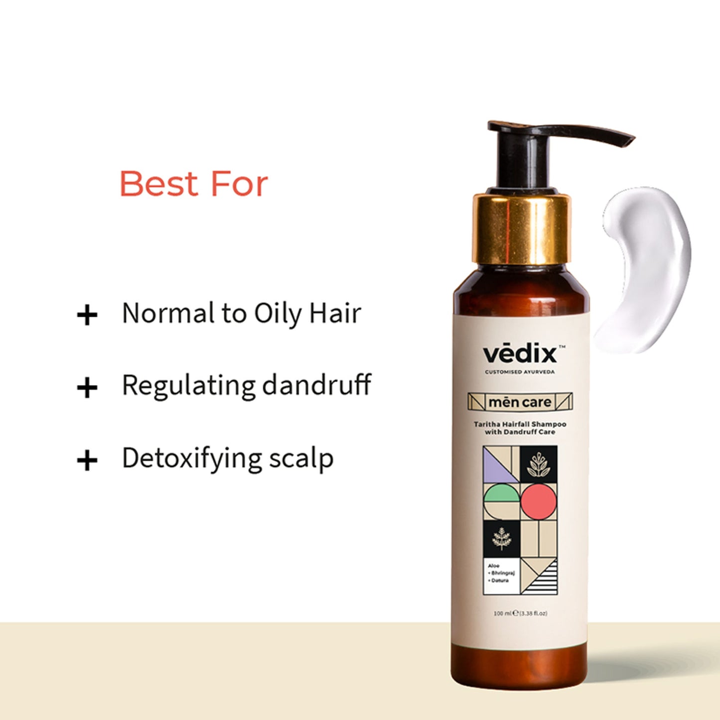 Vedix Dandruff Shampoo For Men - Normal-Oily Hair - Taritha Hair Fall Dandruff Shampoo