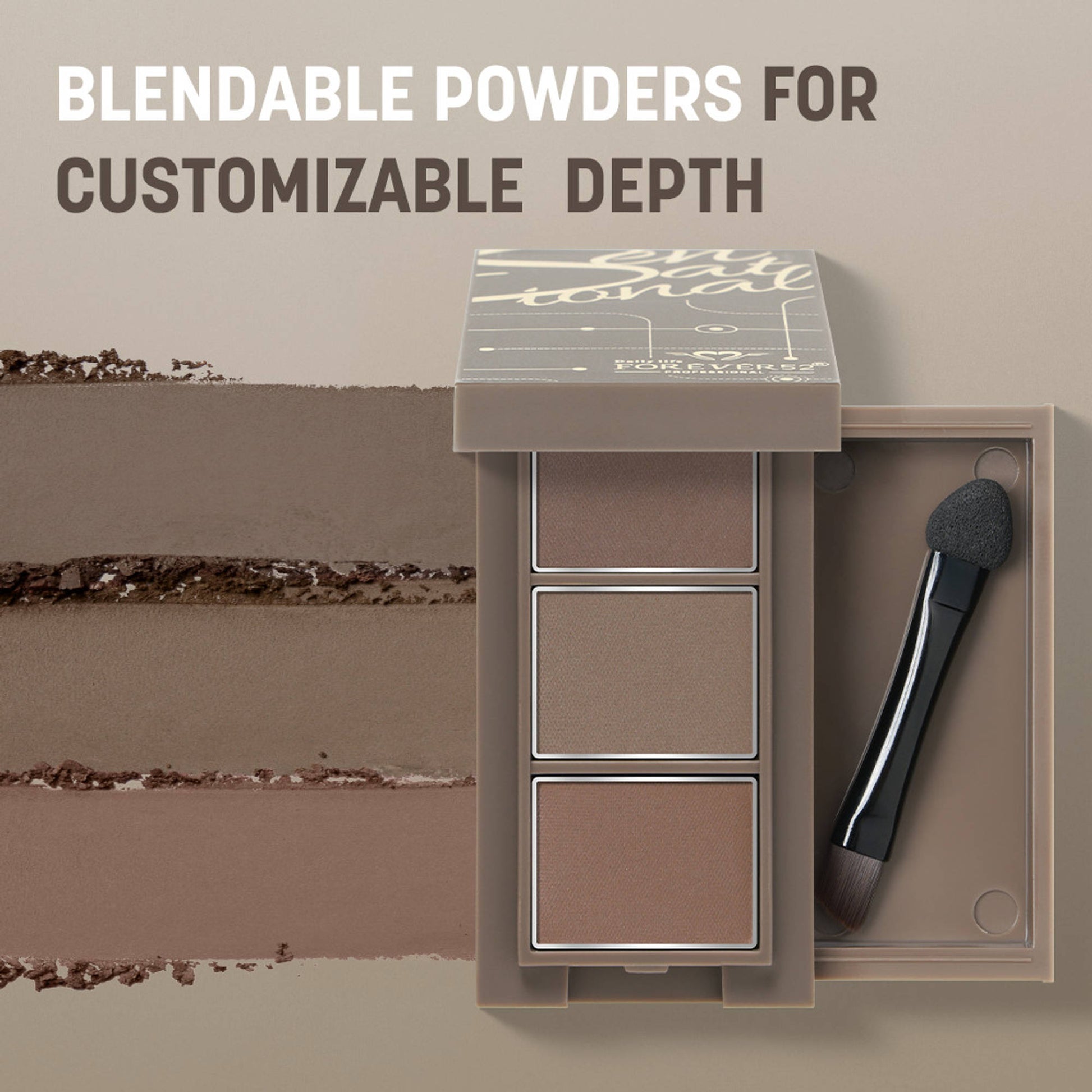 Daily Life Forever52 Sensational 3 Color Eyebrow Kit