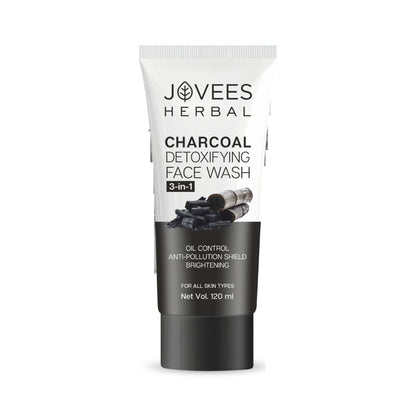 Jovees Activated Charcoal Detoxifying Face Wash Smooth & Supple Skin