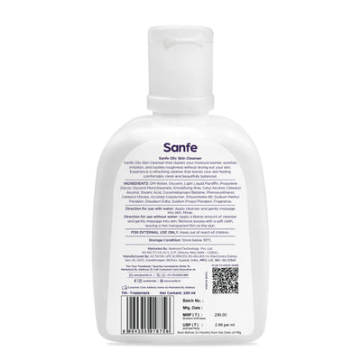 Sanfe Oily Skin Cleanser | For skin repair, dryness, tighter skin - For Oily, Acne Prone Skin, 100ml