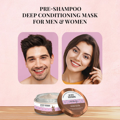Just Herbs Castor & Black Onion Seed Hair Mask For Hairfall & Dandruff