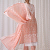 Dhiyona IE Floral Embroidered Notched Neck Cotton Straight Kurta with Trousers & Dupatta