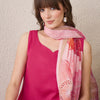 Dhiyona IE Floral Printed Sweetheart Neck Cotton Straight Kurta With Trousers & Dupatta